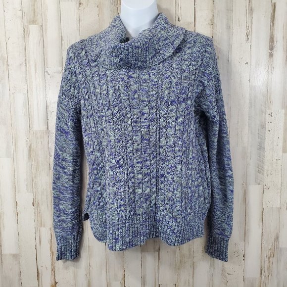 American Eagle Outfitters Sweaters - American Eagle Outfitters Womens Sweater S Purple Cable Knit N16